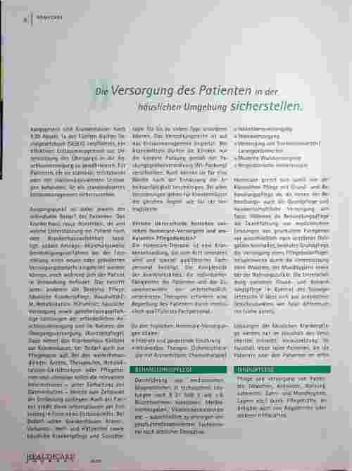 Vorschauseite 3: Häusliche Versorgung: An einem Strang ziehen