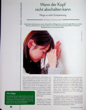Vorschauseite 1: Wenn der Kopf nicht abschalten kann Wege zu mehr Entspannung
