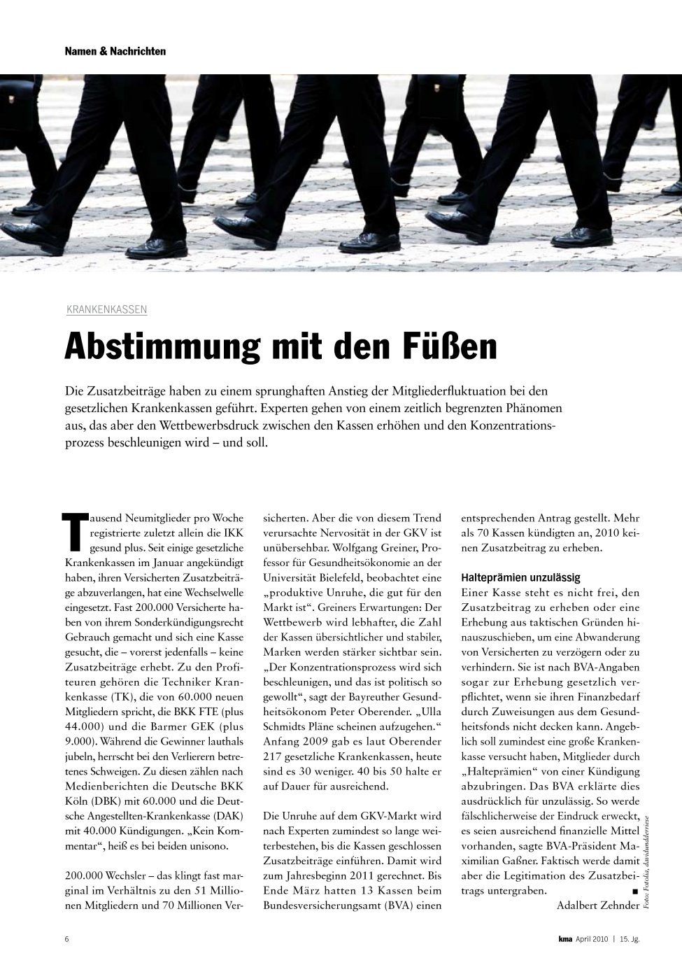 Vorschauseite 1: Abstimmung mit den Füßen