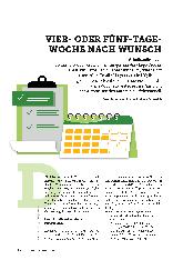 Vorschauseite 1: Vieroder fünf-Tage-Woche nach Wunsch