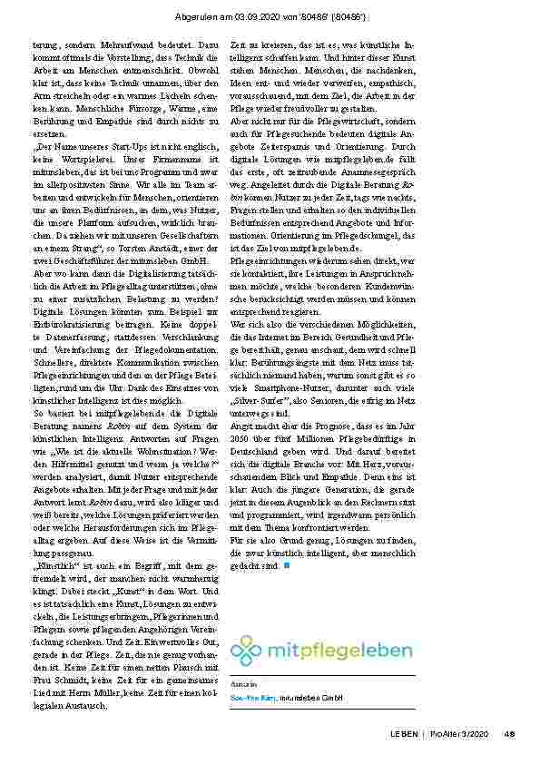 Vorschauseite 2: Digitales menschlich gedacht