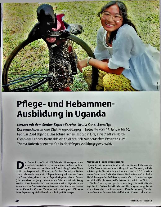 Vorschauseite 1: Pflegeund Hebammenausbildung in Uganda