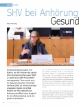 Vorschauseite 1: SHV bei Anhörung des Gesundheitsausschusses