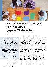 Vorschauseite 1: Mehr Kommunikation wagen in Krisenzeiten