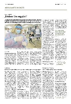 Vorschauseite 1: "Bleiben Sie negativ!"