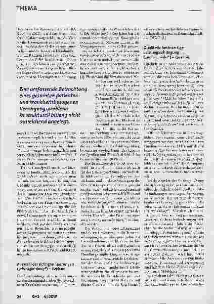 Vorschauseite 2: Der Weg zur guten Patientenversorgung – "Doing the right thing right"