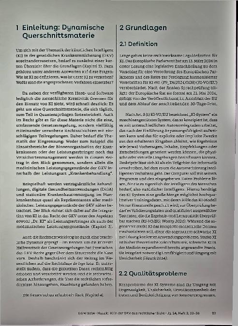 Vorschauseite 2: Kl in der GKV aus rechtlicher Sicht