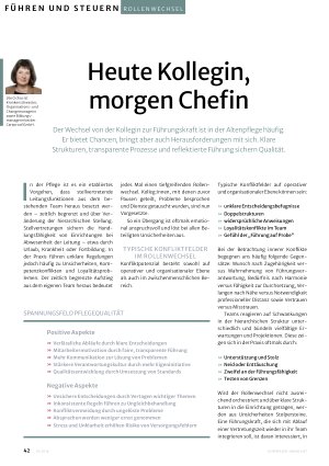 Vorschauseite 1: Heute Kollegin, morgen Chefin