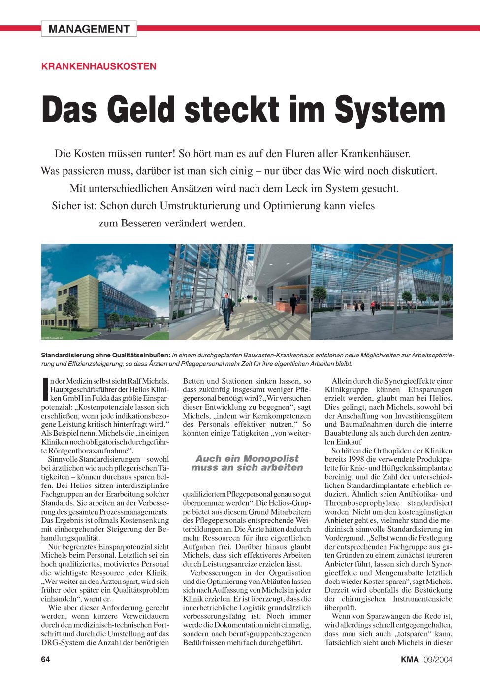 Vorschauseite 1: Das Geld steckt im System