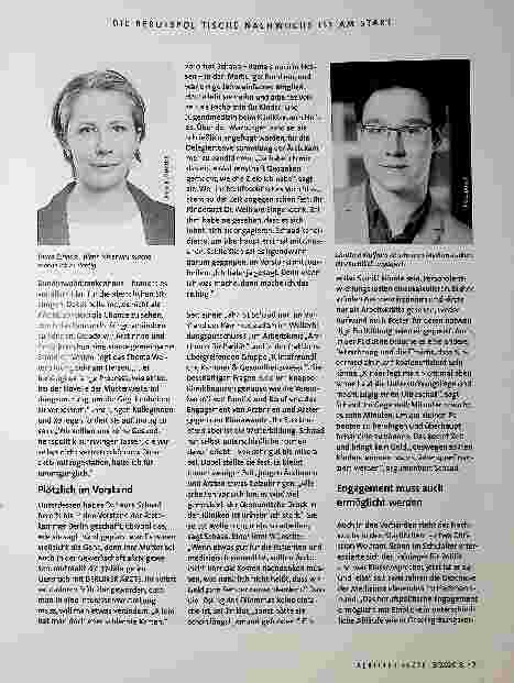 Vorschauseite 4: Der berufspolitische Nachwuchs ist am Start.