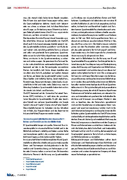 Vorschauseite 2: „KI, ChatGPT, Wissensgraphen und die Beantwortung wissenschaftlicher Fragen“