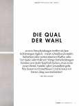 Vorschauseite 1: Die Qual der Wahl