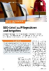 Vorschauseite 1: BSG-Urteil zu Pflegesätzen und Entgelten