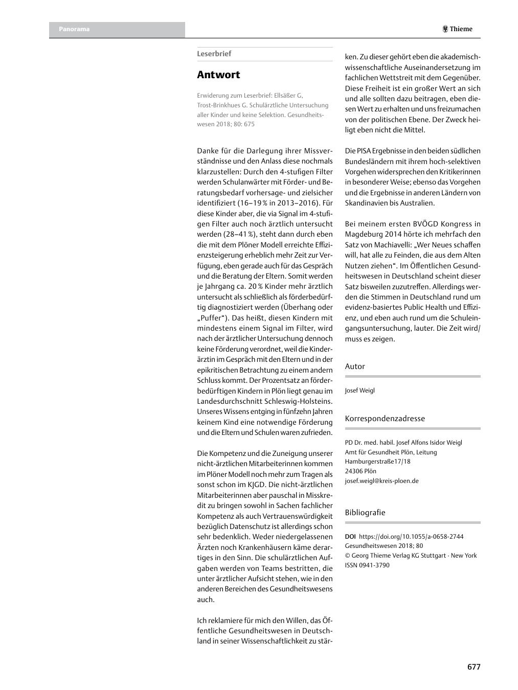 Vorschauseite 1: Antwort
