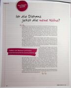 Vorschauseite 1: Ist die Distanz jetzt die neue Nähe?