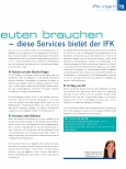Vorschauseite 2: Alles, was Physiotherapeuten brauchen - diese Services bietet der IFK.