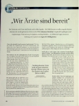 Vorschauseite 1: Wir Ärzte sind bereit.