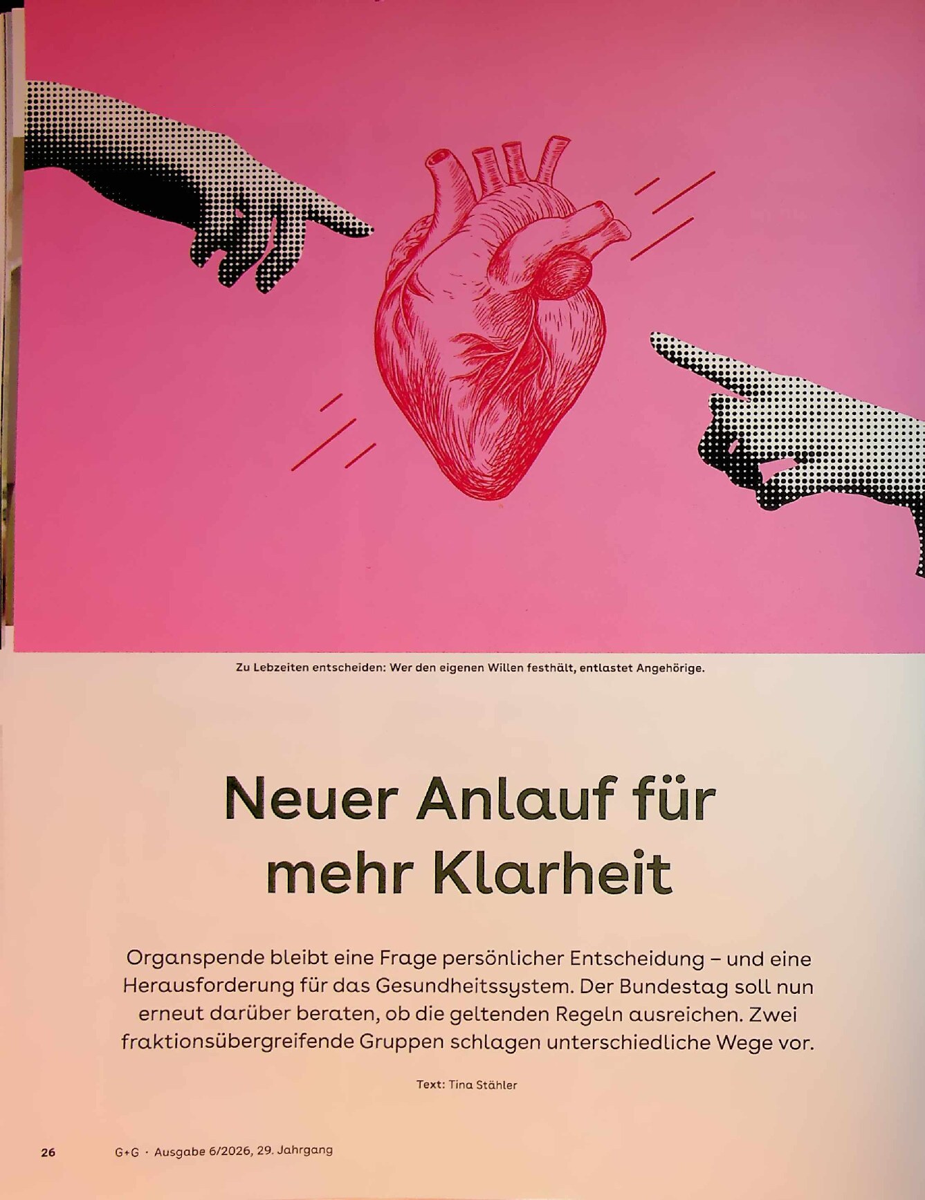 Vorschauseite 1: Neuer Anlauf für mehr Klarheit