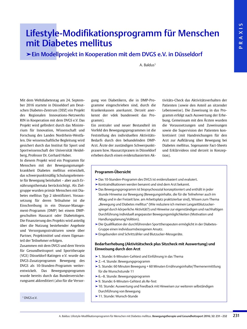 Vorschauseite 1: Lifestyle-Modifikationsprogramm für Menschen mit Diabetes mellitus