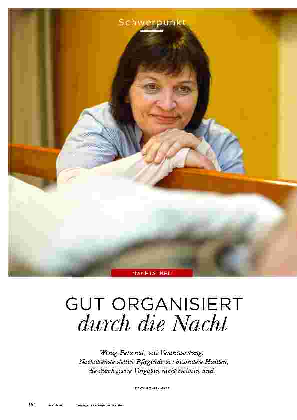Vorschauseite 1: GUT ORGANISIERT durch die Nacht