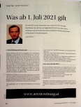 Vorschauseite 1: Was ab 1. Juli 2021 gilt