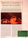 Vorschauseite 1: Rheumatoide Arthritis natürlich im Griff: Curcumin und Omega-3-Fettsäuren wirken synergistisch.