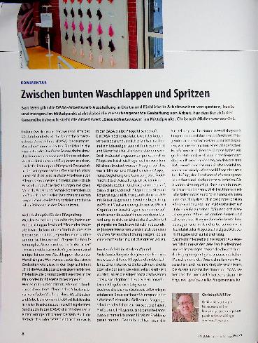 Vorschauseite 1: Zwischen bunten Waschlappen und Spritzen