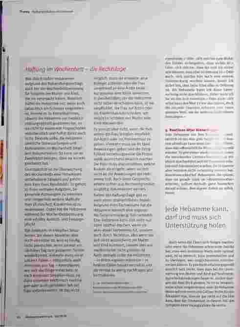 Vorschauseite 6: Wochenbettbetreuung? Aber sicher!