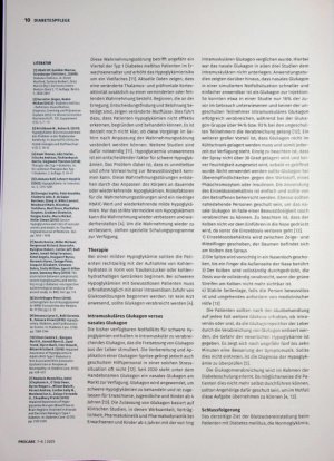 Vorschauseite 3: Hypoglykämie Wenn der Zucker fehlt - Ein Rundumblick