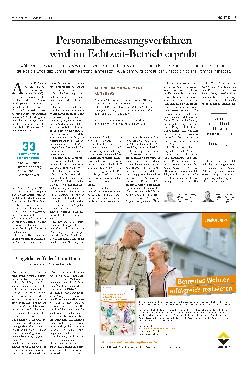Vorschauseite 1: Personalbemessungsverfahren wird im Echtzeit-Betrieb erprobt