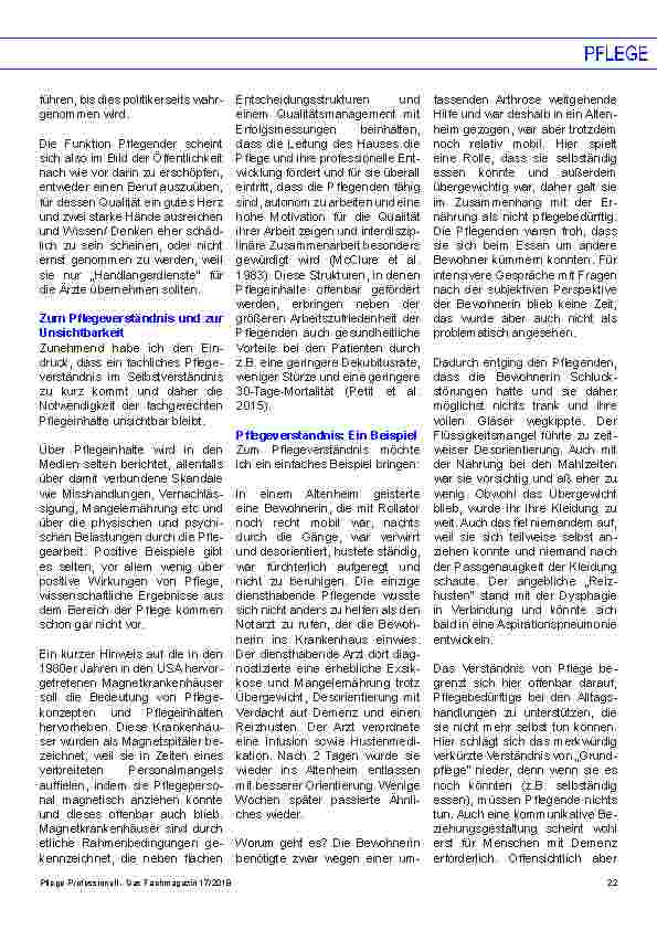 Vorschauseite 4: (Un)sichtbarkeit von Pflege