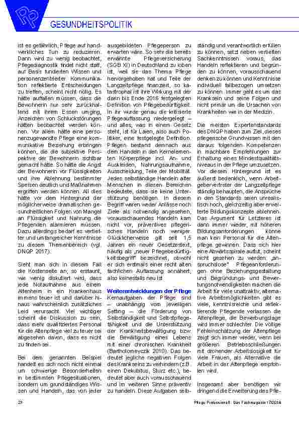 Vorschauseite 5: (Un)sichtbarkeit von Pflege