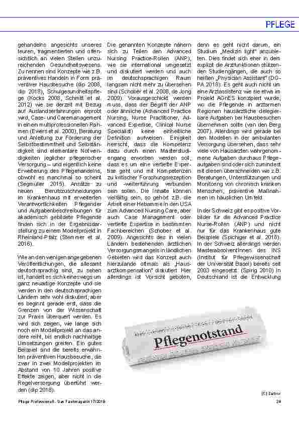 Vorschauseite 6: (Un)sichtbarkeit von Pflege