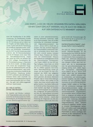 Vorschauseite 2: Medizinische Daten Österreichische Sackgasse