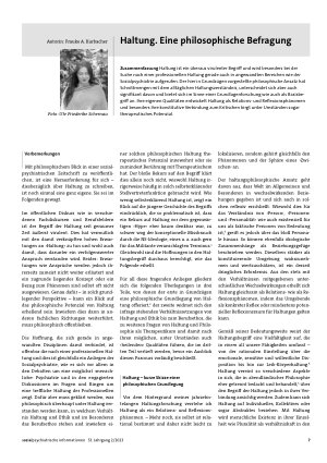 Vorschauseite 1: Haltung. Eine philosophische Befragung