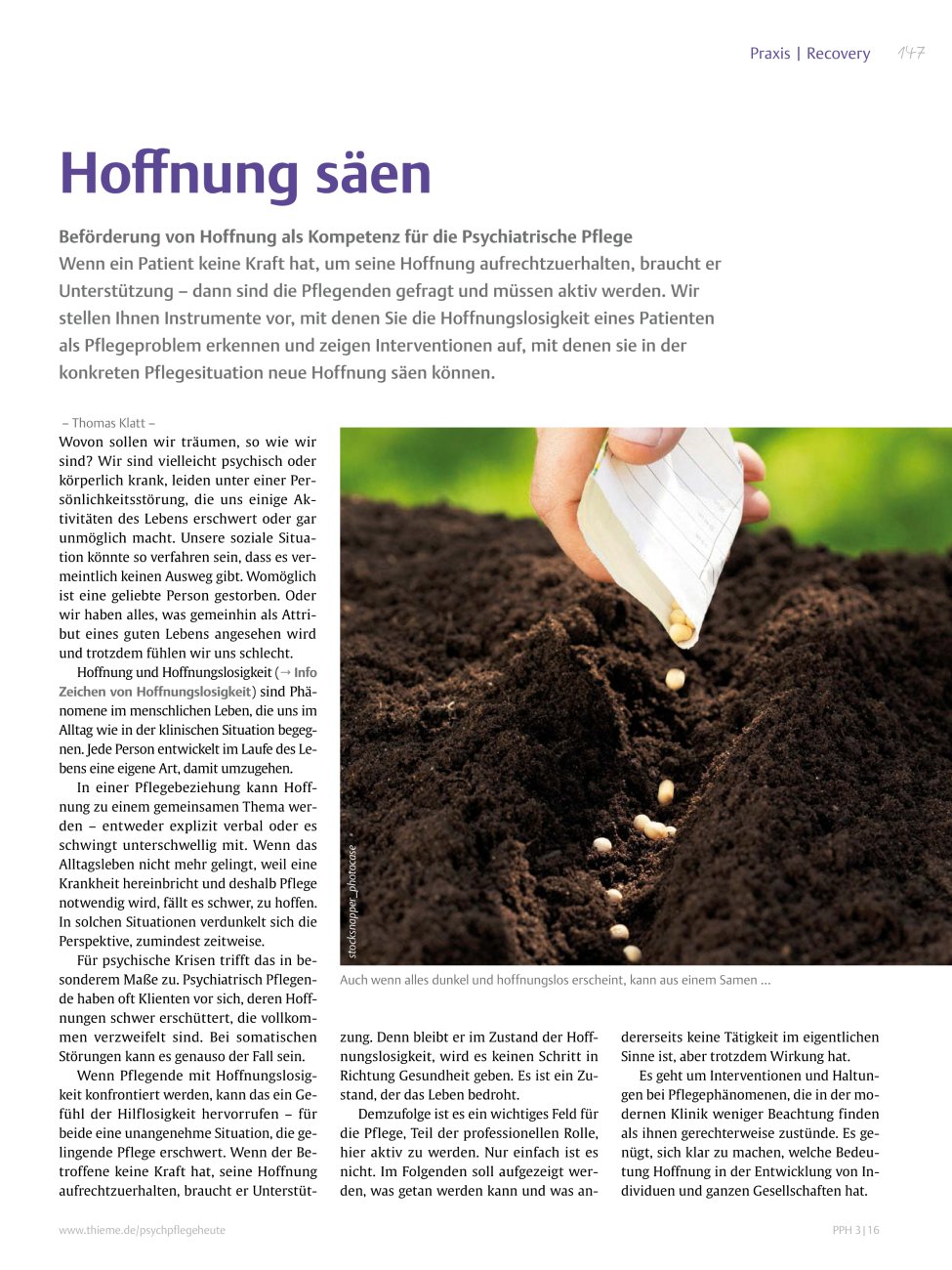 Vorschauseite 1: Hoffnung säen