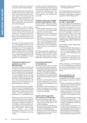 Vorschauseite 3: Einführung der Hybrid-DRGs Auswirkungen auf die Abrechnungslogik im Verhältnis zum AOP-Katalog