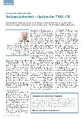 Vorschauseite 1: Anlagensicherheit – Update der TRGS 410