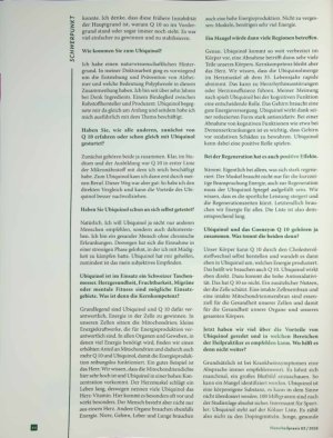Vorschauseite 2: „Molekül der Zukunft“ Das kann Ubiquinol