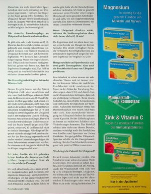 Vorschauseite 3: „Molekül der Zukunft“ Das kann Ubiquinol