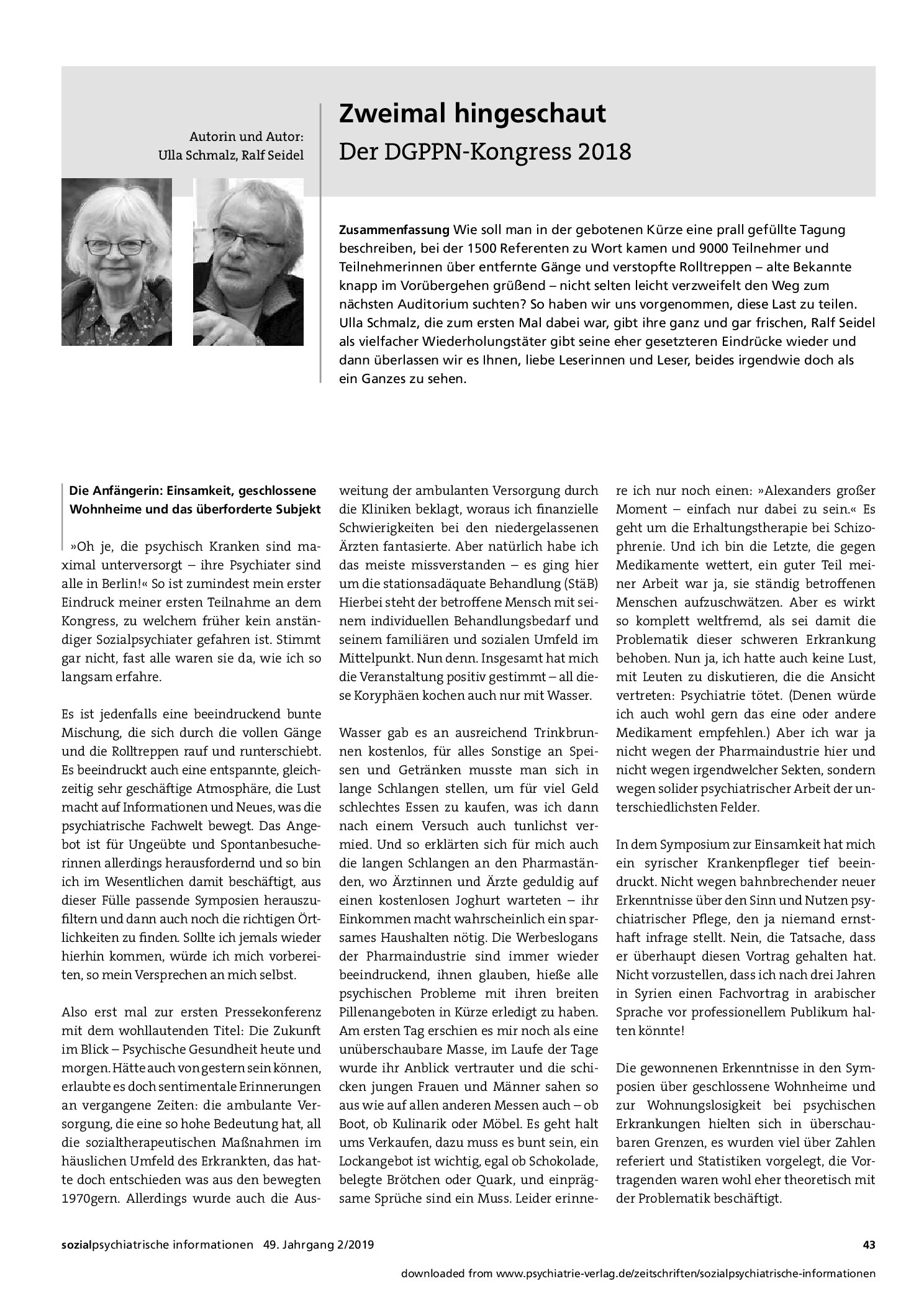 Vorschauseite 1: Zweimal hingeschaut