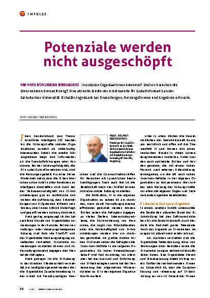Vorschauseite 1: Potenziale werden nicht ausgeschöpft.