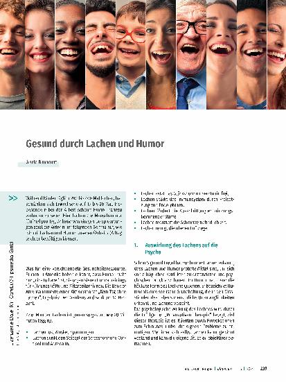 Vorschauseite 1: Gesund durch Lachen und Humor