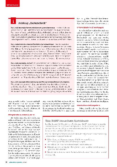 Vorschauseite 3: Schwerpunkt Unterweisung: ausländische Pflegekräfte. Wie gelingt die Integration beim Arbeitsschutz?