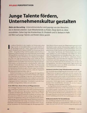 Vorschauseite 1: Junge Talente fördern, Unternehmenskultur gestalten