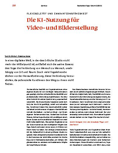 Vorschauseite 1: Die KI-Nutzung für Videound Bilderstellung
