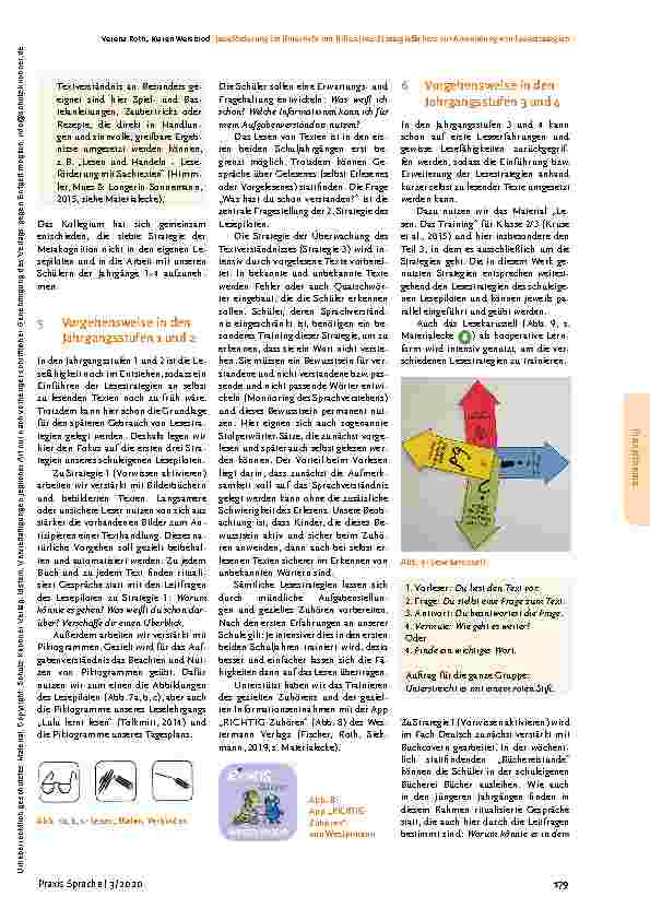 Vorschauseite 4: Leseförderung im Unterricht mit Hilfe eines Strategiefächers zur Anwendung von Lesestrategien