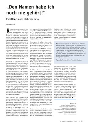 Vorschauseite 1: „Den Namen habe ich noch nie gehört! “ Exzellenz muss sichtbar sein