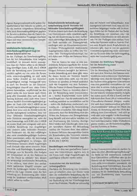 Vorschauseite 2: Spezielle Problembereiche der medizinischen Behandlung im Rahmen des Erwachsenenschutzrechts