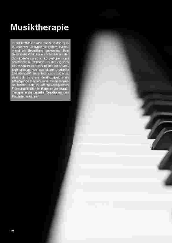 Vorschauseite 1: Musiktherapie